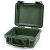 Pelican Protector 1200 Case by ColorCase - OD Green - Small Size Waterproof Case (Case Only) - Black Latches view 1