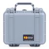 ColorCase Pelican Protector 1200 Case Silver - Small Size Waterproof Case (Case Only) - Silver Latches view 3