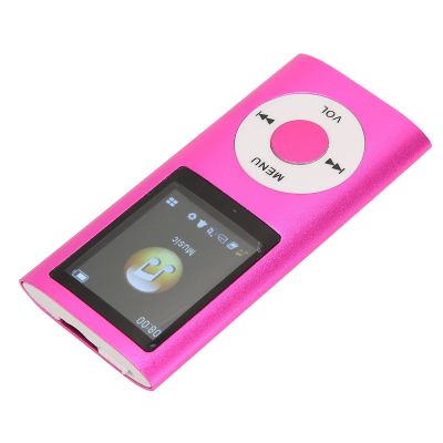 DAUZ 64GB MP3 Player with 1.8 Inch LCD, Lossless Sound, Memory Card Support, Sleep Shutdown, Pink, MP3 and MP4 Players with Display