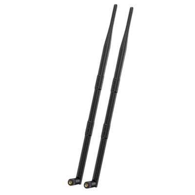 2 Pack 9dBi WiFi Antenna with SMA Male (SMA-Plug) Connector Compatible W/Anran Haloview IP Camera & Other Wireless Security Camera Antenna - 2.4Ghz Wireless Networking Device
