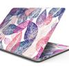 DesignSkinz - Compatible with Pro 13" wo TB (A1708) - Skin Decal Protective Scratch Resistant Vinyl Wrap - Seamless Pink & Blue Color Leaves view 1