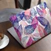 DesignSkinz - Compatible with Pro 13" wo TB (A1708) - Skin Decal Protective Scratch Resistant Vinyl Wrap - Seamless Pink & Blue Color Leaves view 3