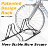 CyclingDeal Bicycle Floor Parking Rack Stand - for Mountain MTB Road Bike - Indoor Home Garage Storage - Upgraded 2 Bikes view 2
