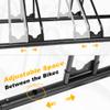 CyclingDeal Bicycle Floor Parking Rack Stand - for Mountain MTB Road Bike - Indoor Home Garage Storage - Upgraded 2 Bikes view 3