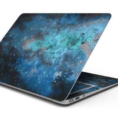 DesignSkinz - Compatible with Air 13" 2018 (A1932) - Skin Decal Protective Scratch Resistant Vinyl Wrap - Blue and Teal Painted Universe