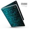 DesignSkinz - Compatible with MacBook Pro 14" M1/M2 (A2442/A2779) - Skin Decal Protective Scratch Resistant Vinyl Wrap - Black and Turquoise Unfocused Sparkle Print view 2