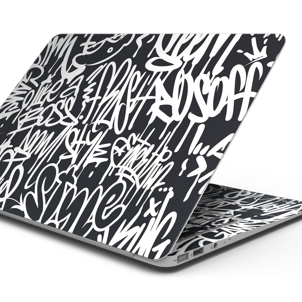 DesignSkinz - Compatible with Air 11"(A1465/A1370) - Skin Decal Protective Scratch Resistant Vinyl Wrap - Modern Graffiti Art V2