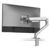 Desky Spring Eco Single Monitor Arm  Gas Spring Mount for 1332" Monitors, Full Motion Adjustability, Cable Management, VESA 75/100, Heavy-Duty Aluminum  Silver view 1