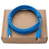 Suitable for USB-Square USB Cable Download Communication Cable Display Touch Screen PLC Programming Cable Gold-Plated Blue 3 Meters view 1