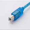 Applicable USB-Square USB Cable Download Communication Cable Display Touch Panel PLC Programming Cable Transparent Blue Length 3 Meters view 4