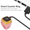 Smart Counter Ring, Tally Counter Finger Ring with 0.49 Inch Screen and CNC Button, Compatible with App for Prayer Counting and Daily Tracking view 2