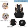 BOESI Christmas Gingerbread and Snowflakes laptop backpack travel work backpack multifunctional adjustable shoulder straps suitable for work, travel, leisure for both men and women 17.7" view 3