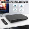 HD Blu Ray Player, Blue Ray/DVD/CD Player for TV, Play Region A/1 Blu-ray Disc and DVD Discs, Blu-ray DVD Player with HDMI/AV/Coaxial Output, USB Input, Built-in PAL NTSC (Zone 1 Blu-ray) view 2