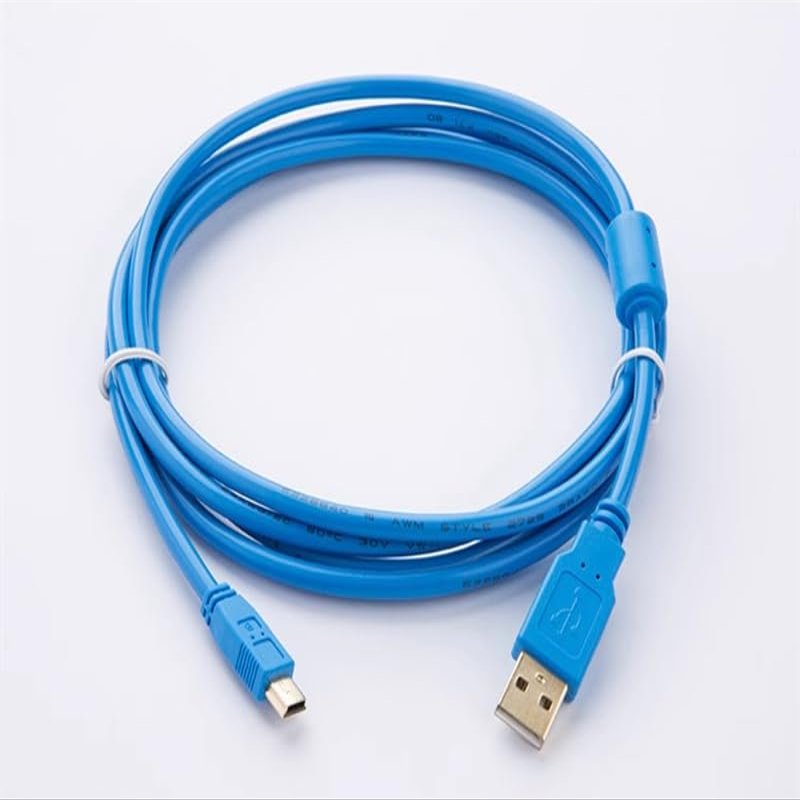 Applicable USB-FP-X Programming Cable Data Communication Cable FP-X FP0R Series PLC Download Cable Gold-Plated Blue Length 3 Meters