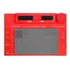 VAKUUM Lab Microscope Slides Aluminum Alloy Pad Microscope Fixed Base Soldering Mat Microscope Parts (Color : Red) view 1