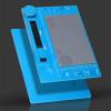 VAKUUM Lab Microscope Slides Aluminum Alloy Pad Microscope Fixed Base Soldering Mat Microscope Parts (Color : Red) view 3