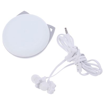 1pc Cartoon Earphones for Boy Girl Cute Kitten Claw Headphones with Cartoon Storage Box Comfortable Wired Earbuds for School Travel White