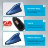 Augeny Car Shark Fin Antenna Cover, Super Functional Car AM/FM Radio Signal Roof Aerial Cover with Adhesive Tape Base, Vehicle Accessories Antenna Replacement for Car SUV Truck Van (Blue) view 3