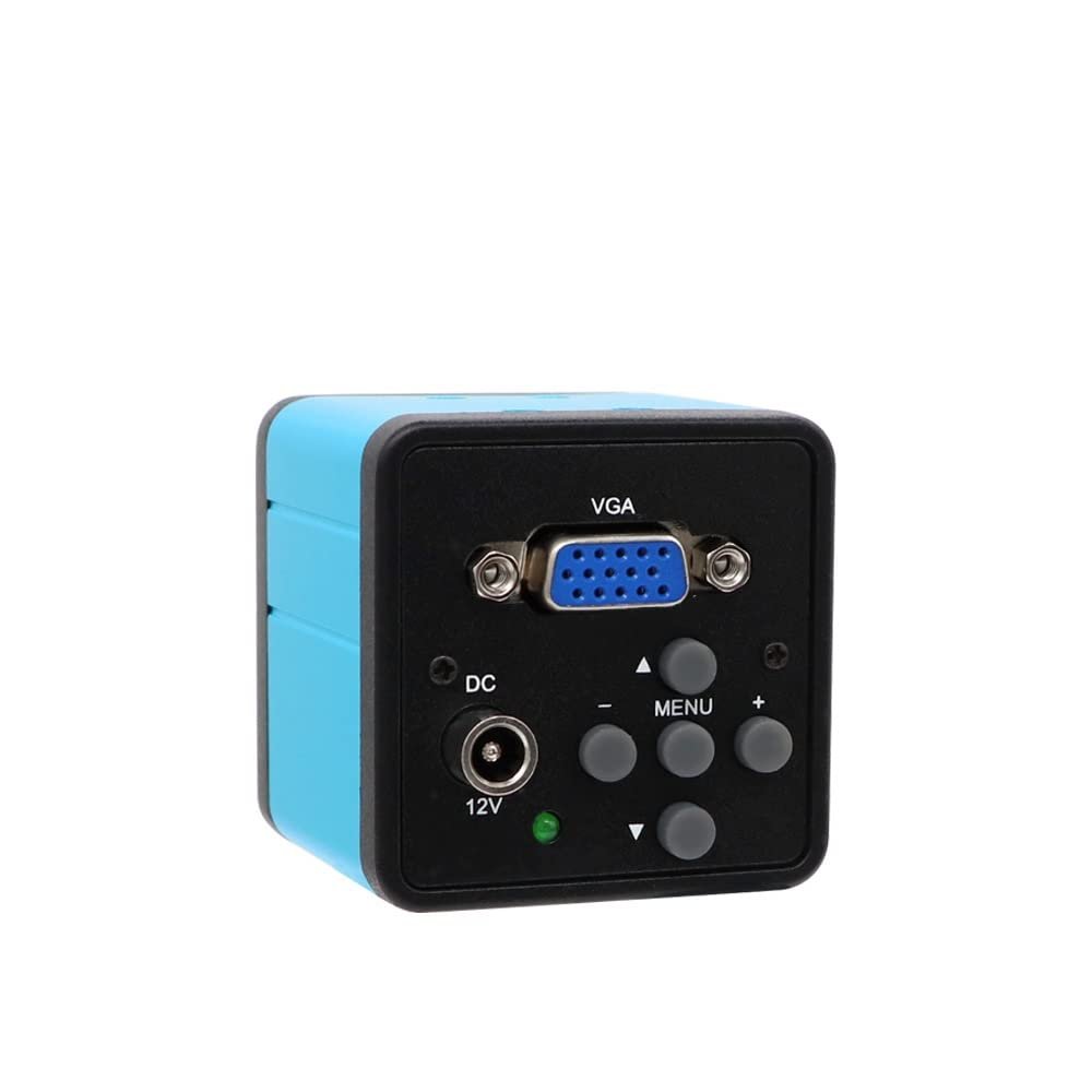 Lab Microscope Slides Adjustable Magnification 130X 200X 250X Zoom C Mount Lens Full H_D VGA USB Industry Video Digital Microscope Camera CMOS Microscope Parts (Color : VGA Camera)