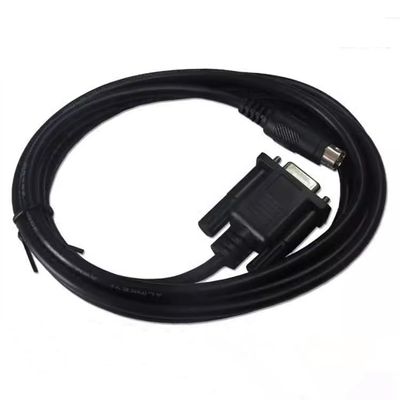 for CA3-CBLFX-01 PLC Communication Cable GP3000,ST3000,LT3000 Connecting FX Series Black Length: 5 Meters