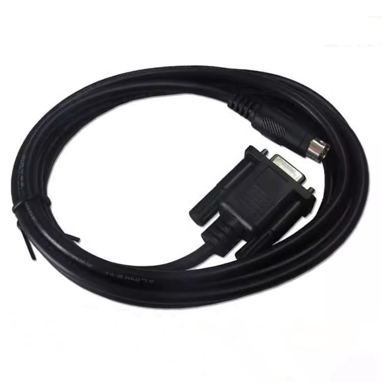 for CA3-CBLFX-01 PLC Communication Cable GP3000,ST3000,LT3000 Connecting FX Series Black Length: 5 Meters
