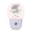 Axxitude Cute Koala Mom and Baby Night Lights Plug into Wall for Girls Boys Room,Night Light LED Lamp Dusk to Dawn Sensor Round Lamp for Bedroom Bathroom Hallway Home Wall Decor Nightlight view 1