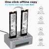 M.2 NVMe SSD Dock AHCI Duplicator Cloner USB3.2 20G SSD Dual-Bay Offline Clone USB C to NVME Docking Station Mobile Hard Drives Dock for Mac Window Linux view 2