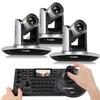 FoMaKo AI Auto Tracking HDMI PTZ Camera 20x Optical Zoom for Church Services Worship Education(3pcs) + KC608 Pro PTZ Controller (FMK12UH Pro x3 + KC608 Pro) view 1