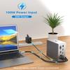 USB C Hub, 16 in 2 Docking Station- Dual 4K HDMI, 6 USB, VGA, RJ45, SD/TF Card Reader - Triple Display for MacOS with Thunderbolt 3 (Not for M1) view 4