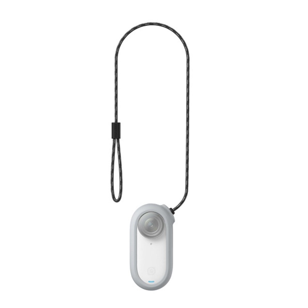 Silicone Protective Case with Neck Strap Lanyard Sling Fit for Insta360 GO 3 Action Camera Magnetic Chest Mount Necklace