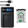 BnvxR Battery + Charger for Sony HDR-PJ240E, HDR-PJ270E, HDR-PJ275E Handycam Camcorder view 1