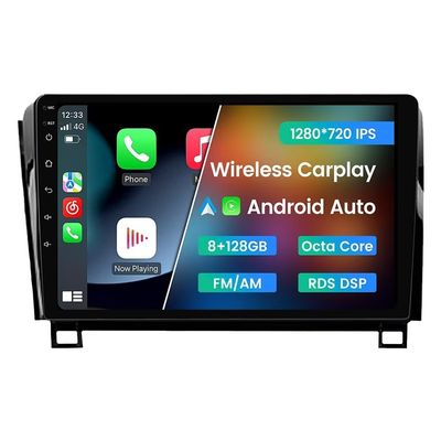 Biorunn 10.1" Car GPS Navi Octa Core Wireless Wired Car-Play Android Auto Multimedia BT FM AM RDS DSP, 8GB RAM 128GB ROM for Toyota Tundra 2007-2013 Sequoia 2008-2018