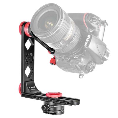 CAVIX PH-720B Compact Gimbal Head with QR Clamp and Plate, Indexing Rotator for 360 x 360 Panoramic Photos
