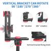 CAVIX PH-720B Compact Gimbal Head with QR Clamp and Plate, Indexing Rotator for 360 x 360 Panoramic Photos view 4