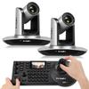 FoMaKo AI Auto Tracking HDMI PTZ Camera 20x Optical Zoom for Church Services Worship Education(2pcs) + KC608 Pro PTZ Controller (FMK12UH Prox2 + KC608 Pro) view 1