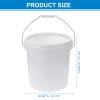 Homoyoyo Portable White Plastic Water Bucket Handle Multi-Functional Storage for Home Fishing and Painting Use and Practical Design for Everyday Tasks view 2