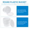 Homoyoyo Portable White Plastic Water Bucket Handle Multi-Functional Storage for Home Fishing and Painting Use and Practical Design for Everyday Tasks view 3