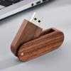10 PCS Wooden Rotation USB Stick USB Flash Drive Memory Stick Data Storage (3.0 16GB, Walnut) view 4