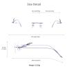 LifeArt Pure Titanium Frame Glasses/Blue Light Blocking Reading Glasses, Reduce Eyestrain, Stylish for Men and Women(Purple,+1.50 Magnification) view 4