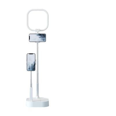 Portable Retractable Phone Holder Multifunctional Rotatable Led Foldable Video Recording Universal with Selfie Fill Light V8-(includingremotecontrol)