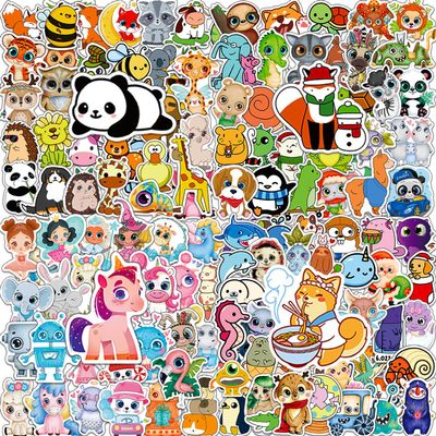 Animal Stickers for Kids 200 Pcs Kawaii Cute Animal Sticker Packs, Teacher Classroom Prizes for Reward, Waterproof Vinyl Stickers for Water Bottles Laptop Scrapbooking Journaling Diary Skateboard etc