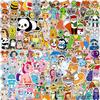 Animal Stickers for Kids 200 Pcs Kawaii Cute Animal Sticker Packs, Teacher Classroom Prizes for Reward, Waterproof Vinyl Stickers for Water Bottles Laptop Scrapbooking Journaling Diary Skateboard etc view 1
