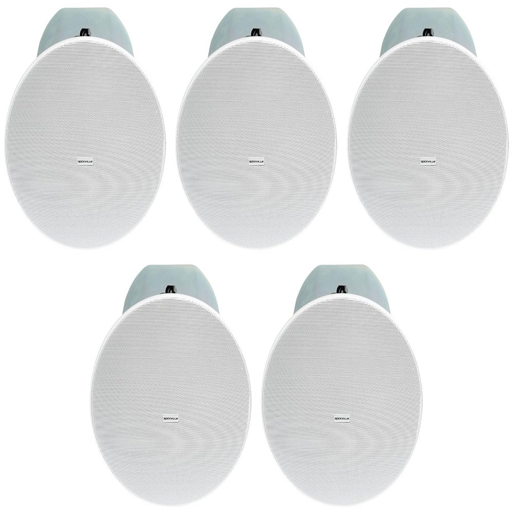 Rockville Bundle - 5 Items CC8-SUB 8" Commercial/Restaurant 70V Ceiling Subwoofers+Rough-in Kit