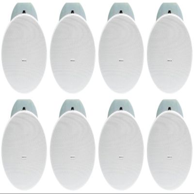 Rockville Bundle - 8 Items CC8-SUB 8" Commercial/Restaurant 70V Ceiling Subwoofers+Rough-in Kit