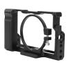Camera Cage for RX100 M1 M2 M3 M4 M5 M6 M7, Aluminum Alloy Frame, Camera Case with Cold Shoe Mount, 1/4in Screw Holes, for Arca Slot Design view 1
