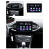 EsaSam 9 Inch Double Din Car Stereo Audio Bluetooth MP5 Player Multimedia Radio with GPS Navigation for Peugeot 308 2013~2017 Support Carplay/SWC/4G/RDS/DSP+720P Backup Camera,Y2 2g+32g view 2