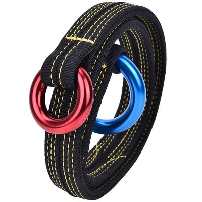HERCHR Restraint Ropes & Lanyards Climbing Safety Lanyard Tree Climbing Loop Fall Arrest Lanyard Connector with Two Hanging Rings Capacity 22KN