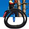 HERCHR Restraint Ropes & Lanyards Climbing Safety Lanyard Tree Climbing Loop Fall Arrest Lanyard Connector with Two Hanging Rings Capacity 22KN view 3