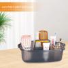 Large Cleaning Supplies Caddy Portable Shower Basket Supply Organizer with Handle Plastic Bucket Tool Storage for Bathroom, Bedroom, Kitchen, College Dorm, Garden, Clear Grey view 3