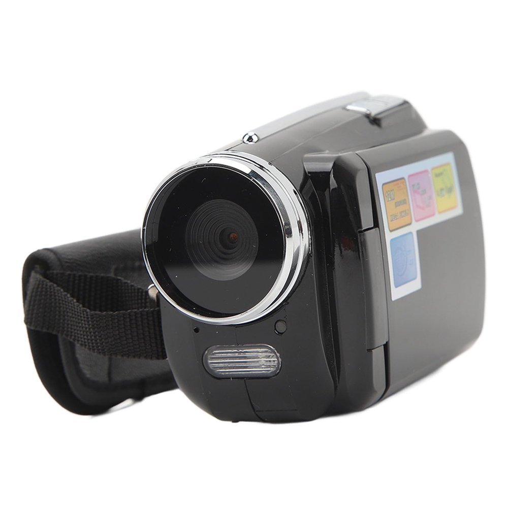 Sxhlseller Camcorder DV Recorder, 1.8in , 4X Digital Zoom 12MP Pixels with Fill Light, Support Stabilization Time Watermark, Digital Video Camera for Records Travel Marriage